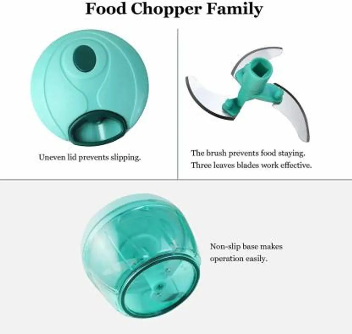 Manual Chopper, Compact  Powerful Hand Held Vegetable Chopper/Blender to Chop Fruits and Vegetable (Pack of 1)